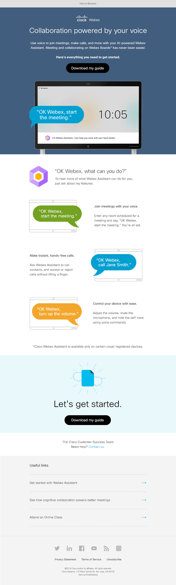 Webex Assistant Adoption Toolkit