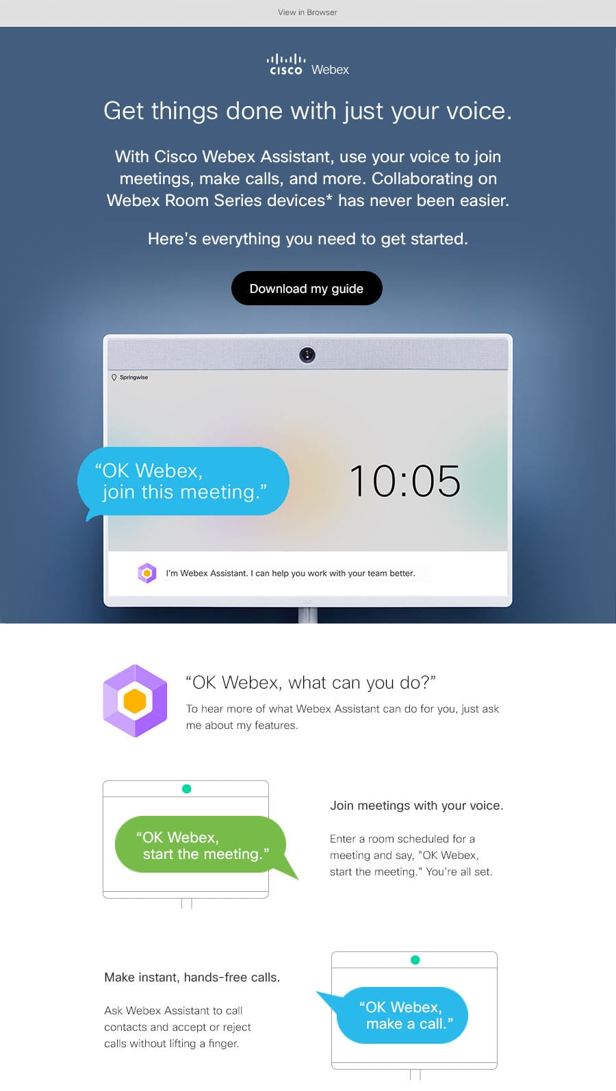 Webex Assistant Adoption Toolkit